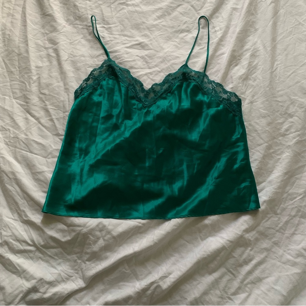 Women’s Lace Satin Camisole Size Large Y2K